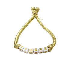 word block rope necklace slider