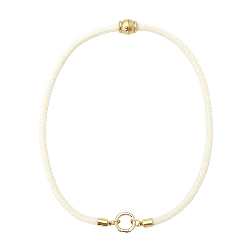 prepster dainty rope necklace- cream charm