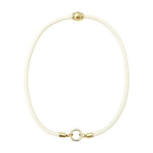 prepster dainty rope necklace- cream charm