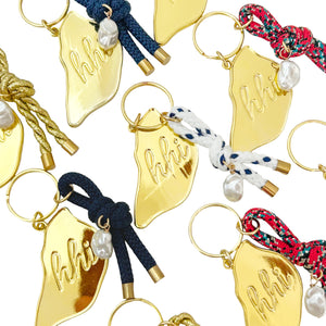 HHI keychain- tournament plaid
