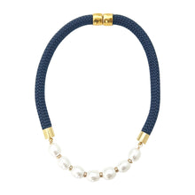prepster statement rope necklace- southern black