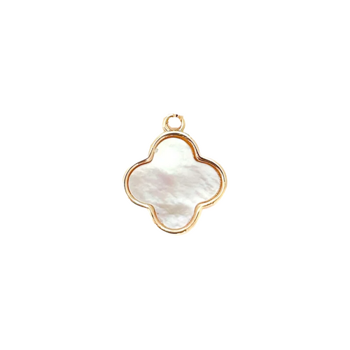 mother of pearl clover charm