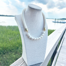 prepster statement rope necklace- signature cream