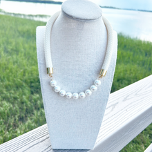 prepster statement rope necklace- signature cream
