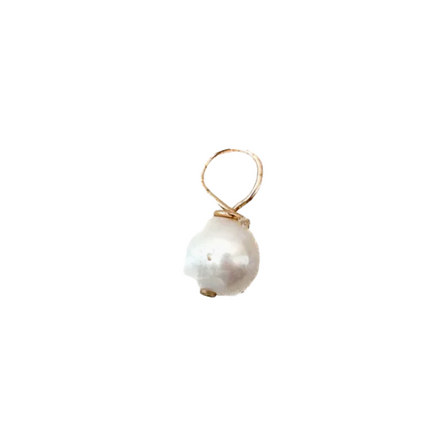 tiny pearl charm- BRACELET CHARM