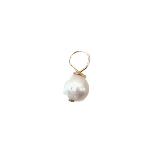 tiny pearl charm- BRACELET CHARM