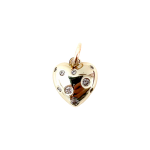 sparkle heart charm