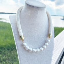 prepster statement rope necklace- signature cream