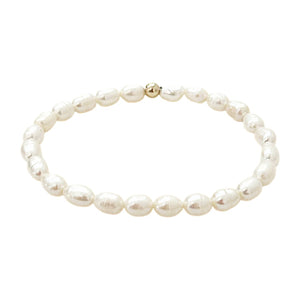 charleston rice pearl beaded bracelet