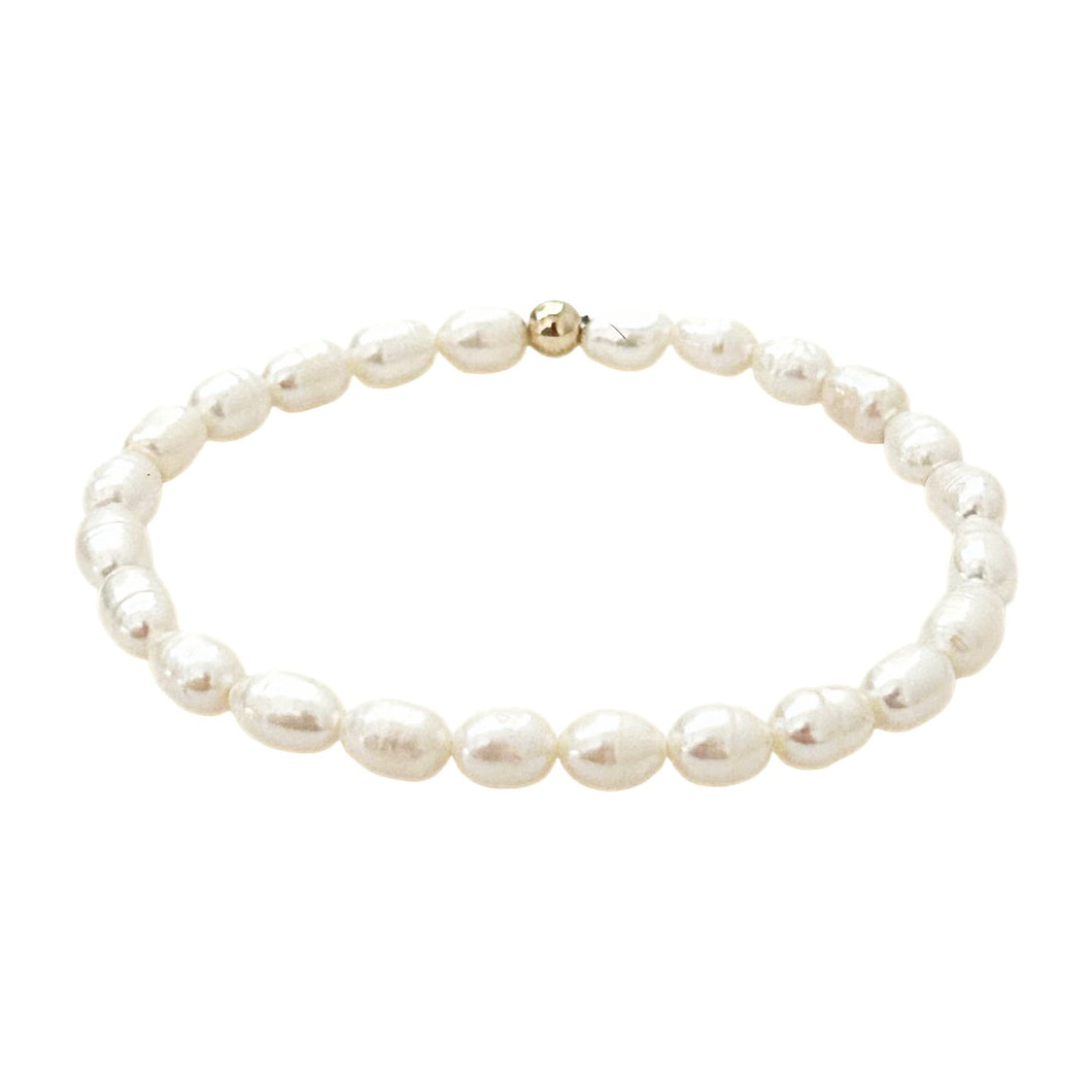 charleston rice pearl beaded bracelet