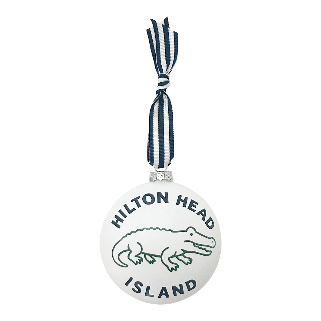 lowcountry alligator ornament