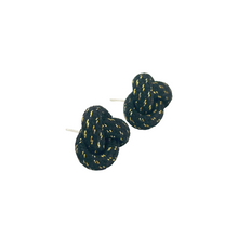 knotted studs- black