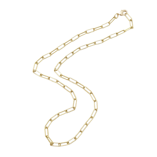 paperclip chain necklace- GOLD