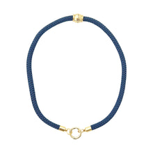 prepster dainty rope necklace- navy charm
