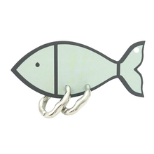 wave hoops silver