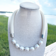 prepster statement rope necklace- southern cream