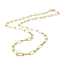 paperclip chain necklace- GOLD