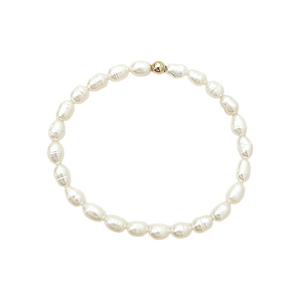 charleston rice pearl beaded bracelet