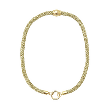 prepster dainty rope necklace- gold charm