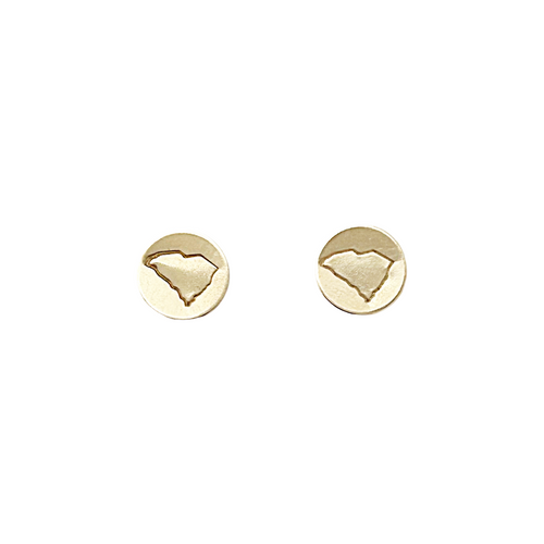 everyday button stud earrings