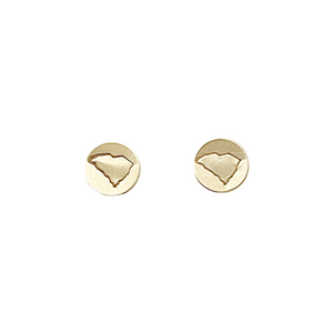 everyday button stud earrings