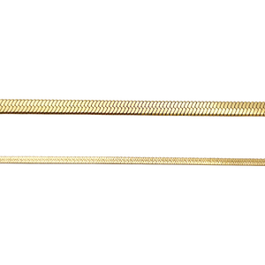 thin herringbone bracelet