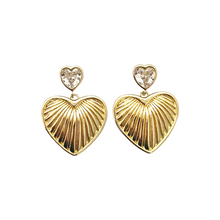 Golden hour heart dangles