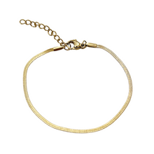 thin herringbone bracelet