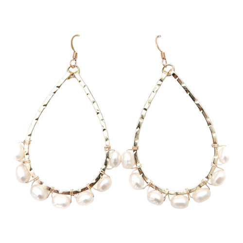 class-sea schooner pearl wrapped earrings