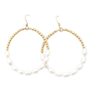 Charleston glam hoops- large gold