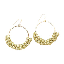 knotted hoops- gold