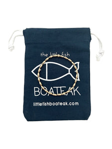 Charleston rice bead bracelet- gold