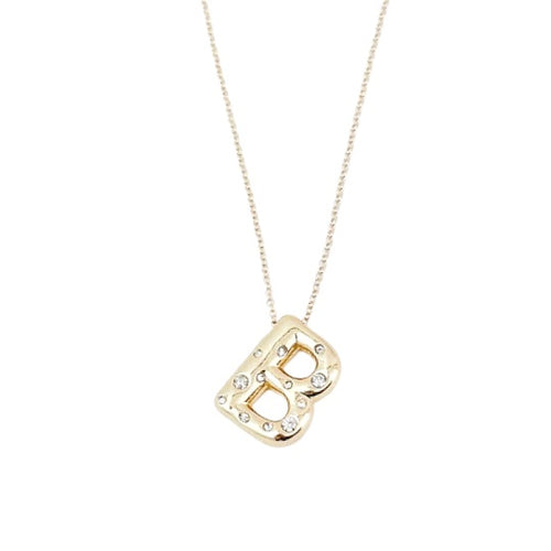 PREORDER- bubble letter necklace