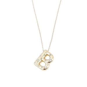 PREORDER- bubble letter necklace