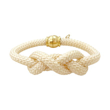 sailor's knot  bracelet- cream