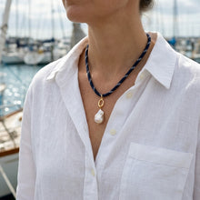 Daysailor Rope Necklace- navy dash