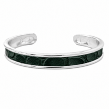 Yacht Hopper Bangle Green Crocodile