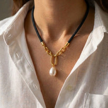 Harbor Rope Necklace- black