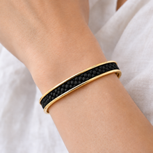 Yacht Hopper Bangle Black Boa
