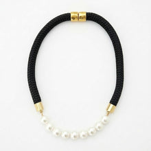prepster statement rope necklace- signature black