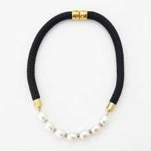 prepster statement rope necklace- southern black