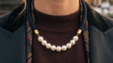 Prepster Statement Rope Necklace- signature black