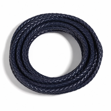Pearl Girl–navy leather rope