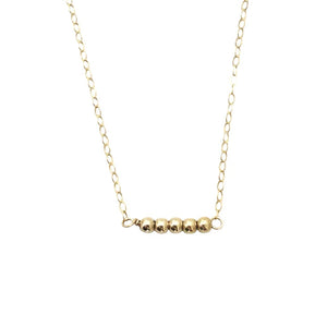 {5} ball bead necklace
