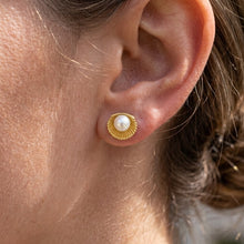 Pearl Shell Stud Earrings