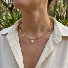 CZ Pendant Collar Necklace
