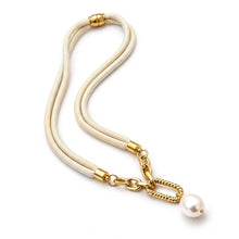 Harbor Rope Necklace- Cream double cord