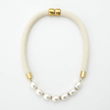 prepster statement rope necklace- southern cream