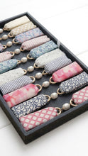 Blue Little Fish Fabric Crew Cuff Bracelet