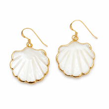 Mother of Pearl Shell Dangle Earrings